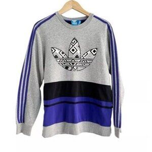 Adidas Original Mutombo Trefoil Crewneck Sweatshirt Track Shirt Men's Sz L